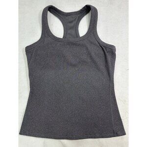 Alo Ribbed Support Tank Top Womens L Stormy Heather Read